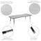 Flash Furniture 86" Oval Wave Grey Table Set-14" Stack Chairs XU-GRP-14CH-A3060CON-60-GY-T-P-GG - alternate 10